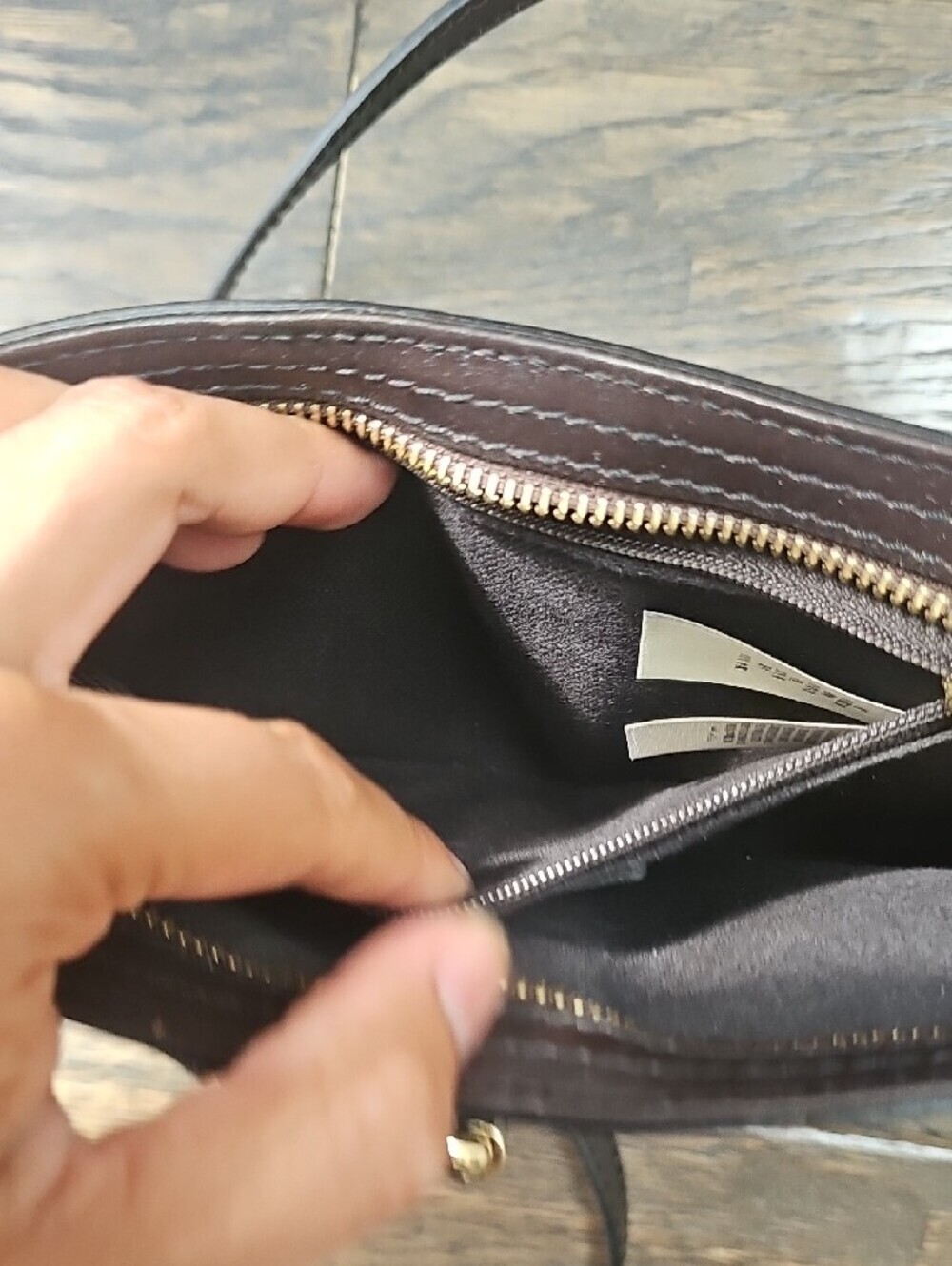 BURBERRY Classic Plaid Crossbody Bag with Dark Brown Trim - Picture 6 of 16